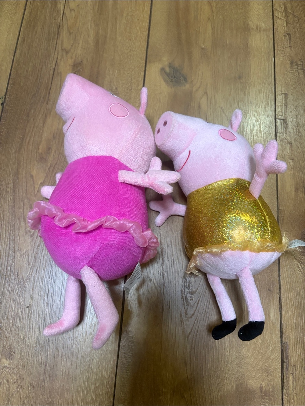 Peppa Pig Plush Duo in Hot Pink and Shimmery Gold